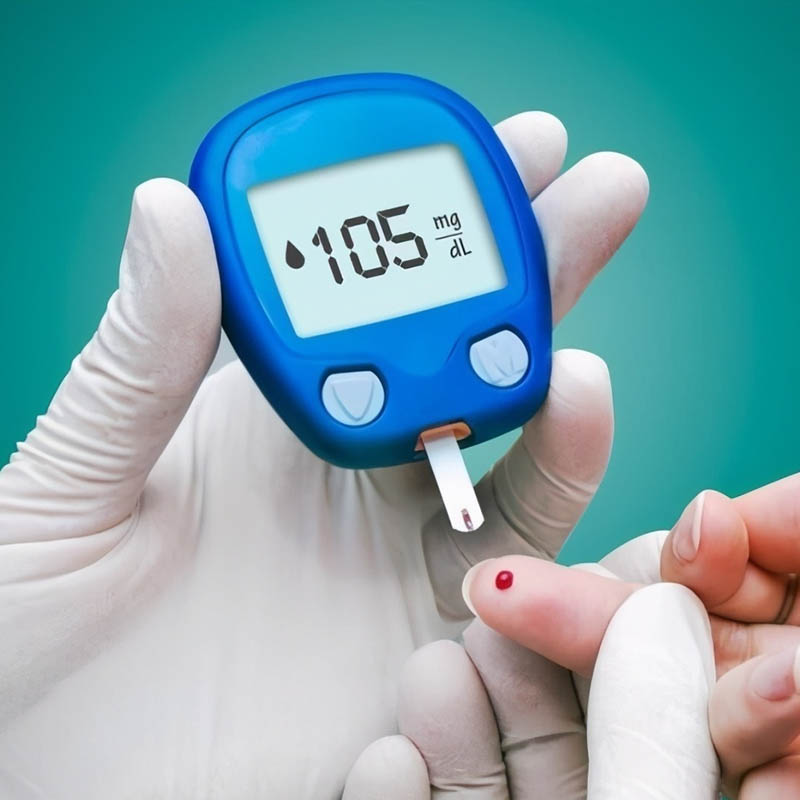 Blood glucose monitor moulding